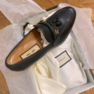 Gucci paride tessel web loafers